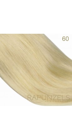 20 Gram 20" Hair Weave/Weft Colour #60 Lightest Blonde (Colour Flash)